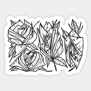 Wild Roses Sticker